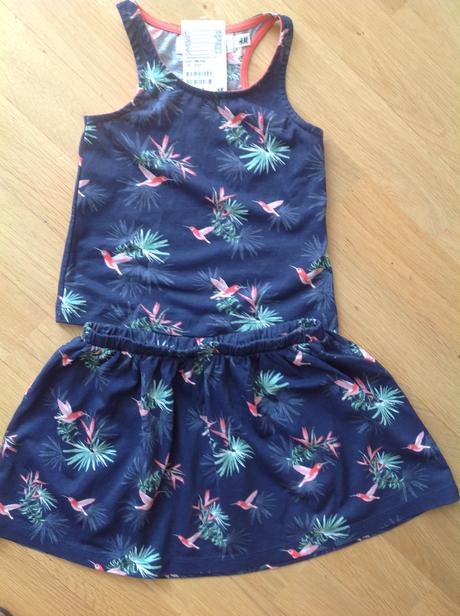 Set tilko a sukne - kolibrik, vel 98-104, h&m,98