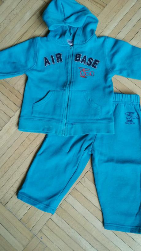 Tyrkysová tepláková souprava v. 80 cm, 80