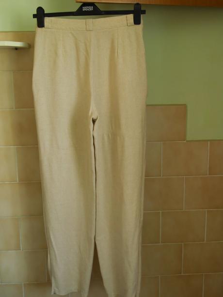 Letní lněné kalhoty, vel. 42, 42