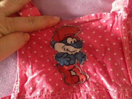 Dívčí šatovka, šaty taťka šmoula vel. 80 - 86, 80