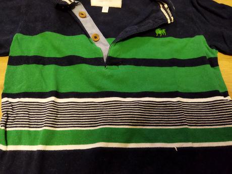 Tričko polo pruhované 110 jasper jordán, 110