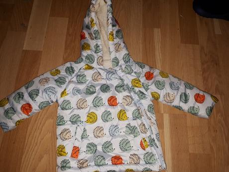 Zimní bunda s ježky vel. 68, marks & spencer,68