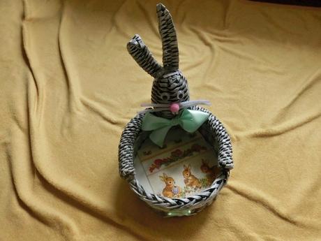 Velikonoční zajíc mísa miska velikonoce,