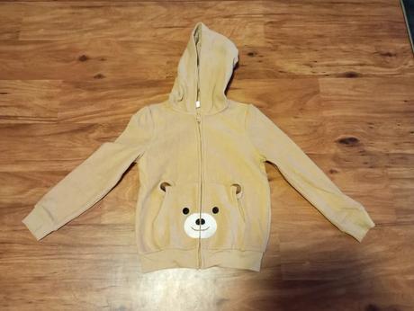 Roztomilá dívčí mikina s medvídkem vel. 134, 134