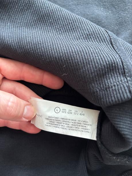 K6/ mikina černá crop - v.38/40, primark,m