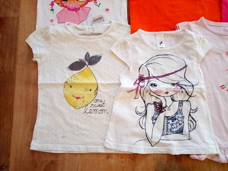9 x tričko krátký rukáv, vel 116, h&m,116