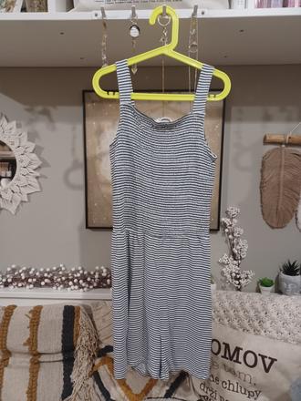 Letní pruhovaný overal h&m 170 / xs, h&m,170