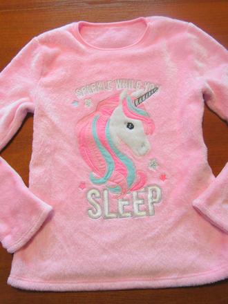 Heboučká růžová mikina vel 152, 152