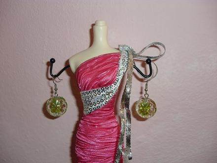 Zelené zajímavé naušnice, 