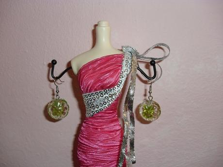 Zelené zajímavé naušnice,