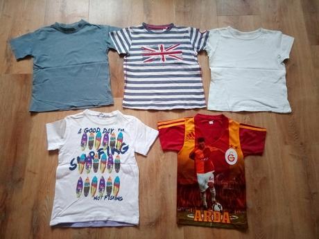 4 x tričko, vel 110/116, next, lindex, fdor boys.., next,110