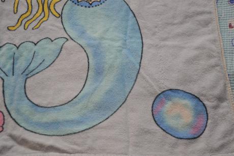 86 - 116 župánek, bavlněné pončo mořská panna, 104