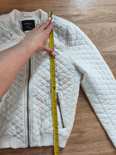 Bílá bunda / prošívaná bunda / jarní bunda, lindex,164