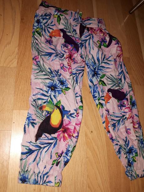 Zvířátkové letní kalhoty vel. 110, marks & spencer,110