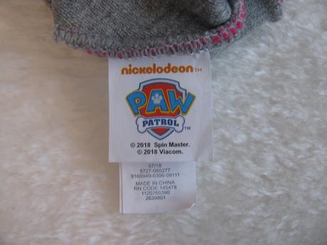 Zimní čepice se srdíčky - paw patrol-vel.9-12 měs., nickelodeon,80