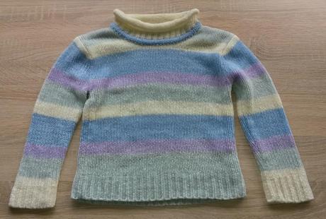 Pruhovaný svetr - rolák vel. 110, 110