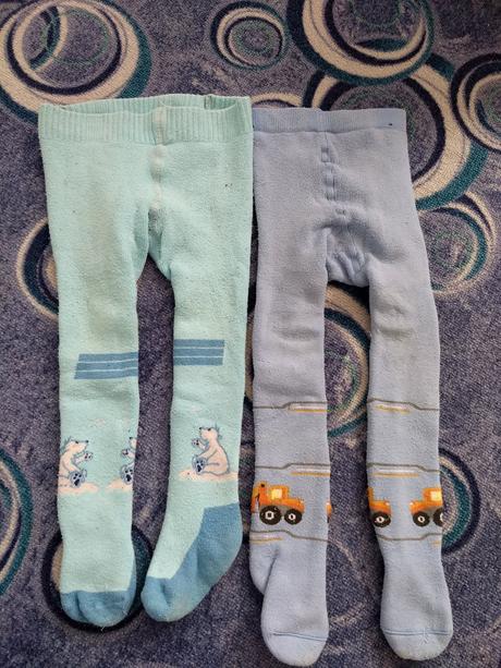 2 x teplé punčochy, 80