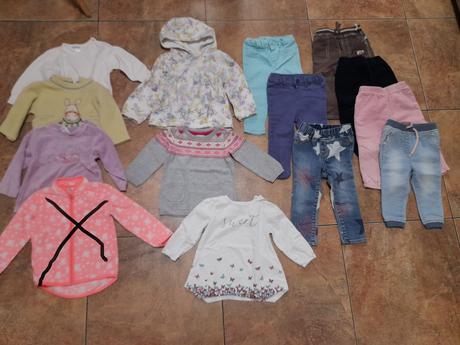 Dívčí set/balík, vel. 80/86, 86–98