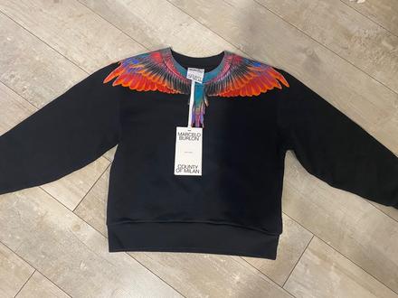 Designová italská mikina marcelo burlon, 8 let, 128