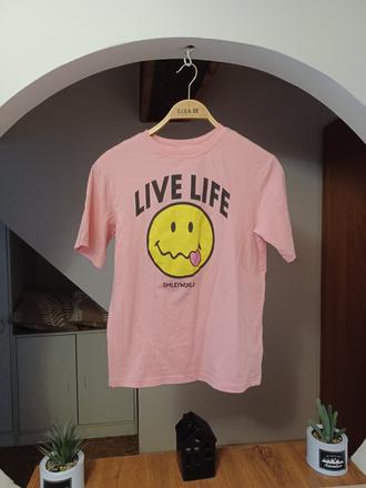 Maxitriko smajlík 146/152, xs-m, h&m,152