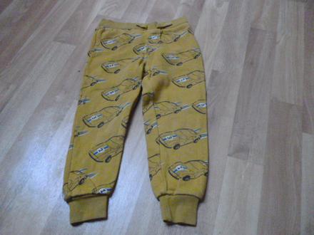 Tepláky auta vel. 3-4 m-s, marks & spencer,104