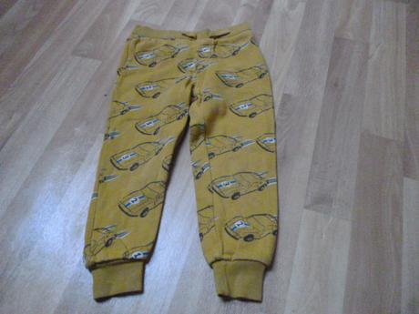 Tepláky auta vel. 3-4 m-s, marks & spencer,104