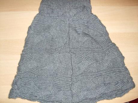 Sivé úpletové pončo zn. next cca 12 a viac rokov, next,158