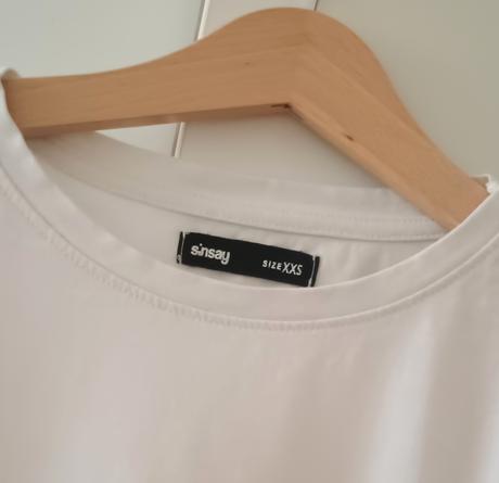 Bílé tričko s dlouhým rukávem- jako nové, sinsay,xs