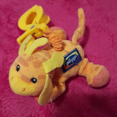 Vrnící žirafka oranžová první hračka, 