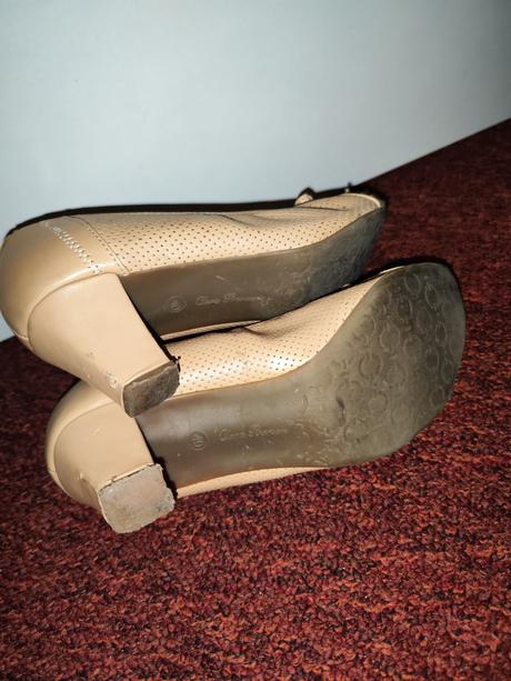 Béžové lodičky clara barson 40, clara barson,40