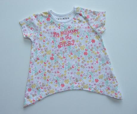 K317 dívčí květované tričko vel. 74, nutmeg,74