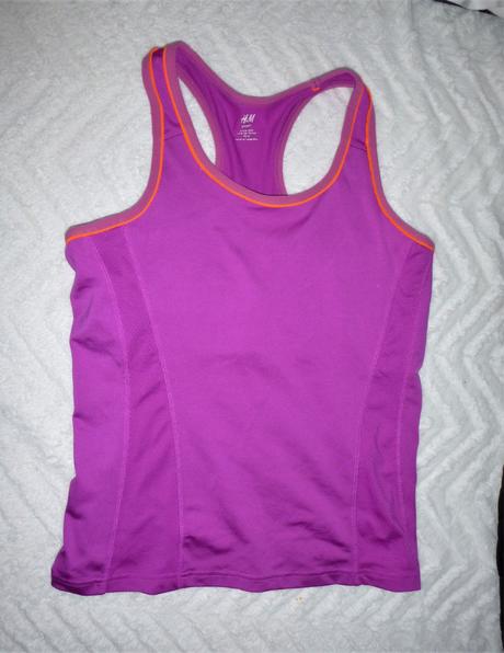Sportovní top s všitou podprdou - vel.m-l, h&m,m