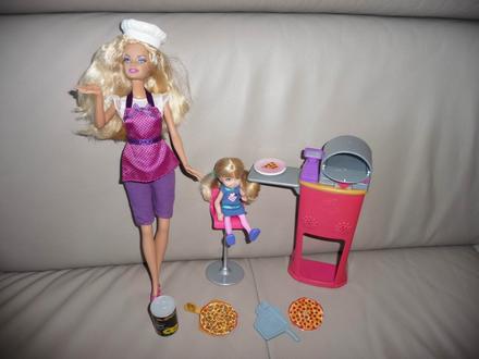 Barbie pizza šéfkuchařka od mattela, 