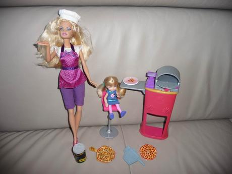 Barbie pizza šéfkuchařka od mattela, 