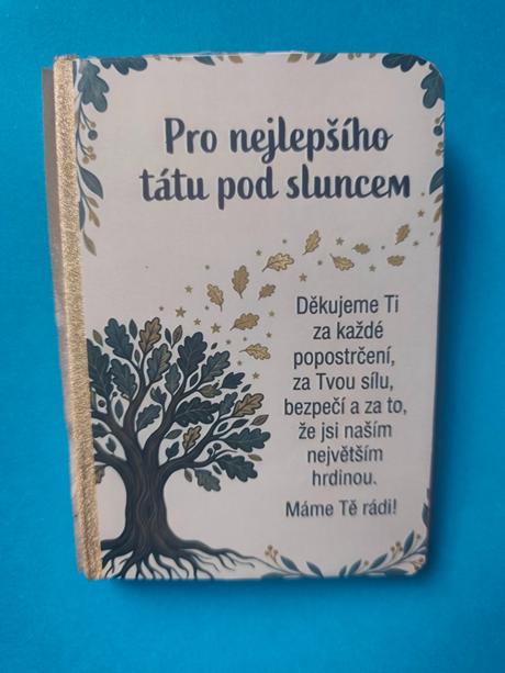 Dárkový blok pro paní učitelku nebo tatínka,