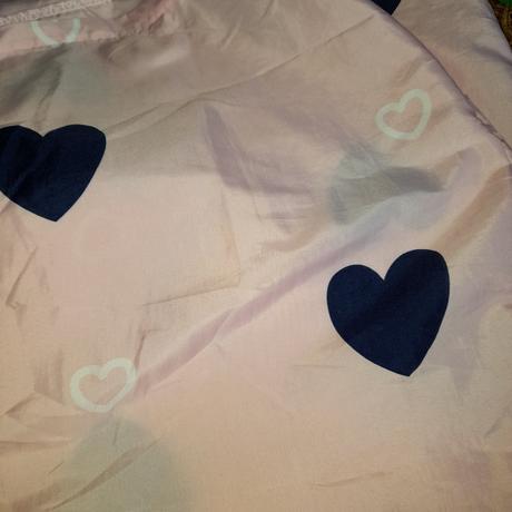 Růžové mikrosaténové povlečení se srdíčky, šířka (cm): 120,délka (cm): 200