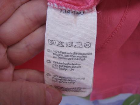 Sytě růžové bavlněné tričko, 140