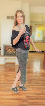 Nová sukně s vysokými rozparky, vel s, lindex, lindex,s