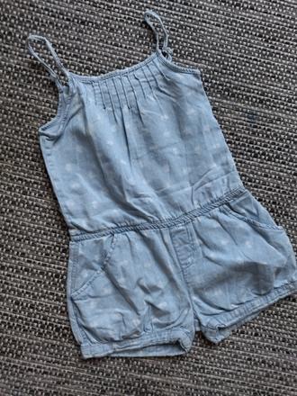 Světle modrý overal, zara,110