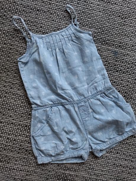 Světle modrý overal, zara,110