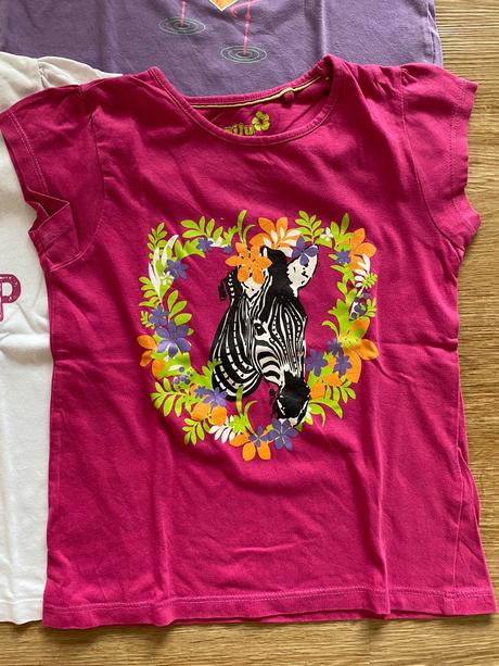 Dívčí trika s kr. rukávem - lupilu, vel. 110/116, lupilu,110