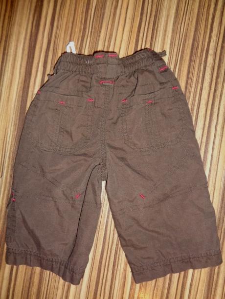 Medvídková chlupatka a čoko hnědé podšité kalhoty, okay,68