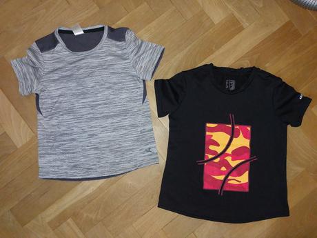 2x sportovní tričko, decathlon,116