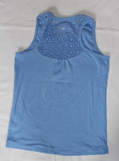 Ob39.bledě modré tílko s krajkou na zádech 8-9 let, george,134