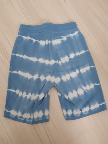 Modré batikované kraťasy h&m vel. 140, h&m,140