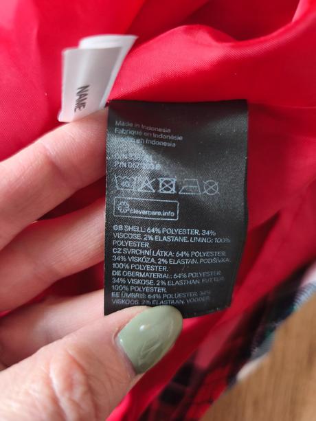 Kárované šaty na vánoce h&m, 92