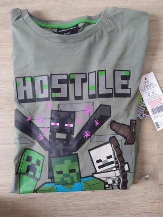 Tričko minecraft s cedulkou, 170
