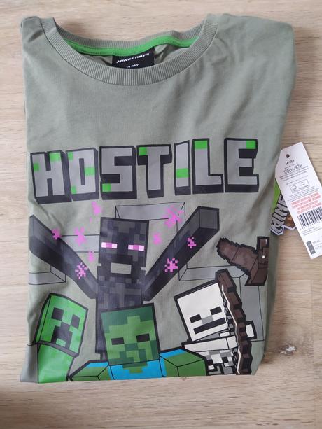 Tričko minecraft s cedulkou, 170