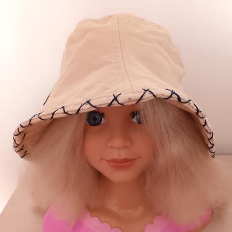 Letní klobouček dámský dívčí béžový, 58