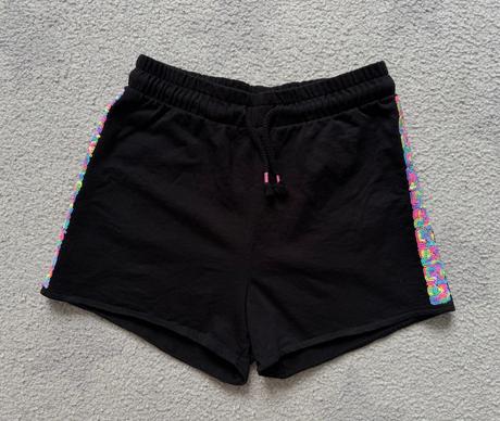 Kraťasy glitr hm, vel. 134/140, h&m,134